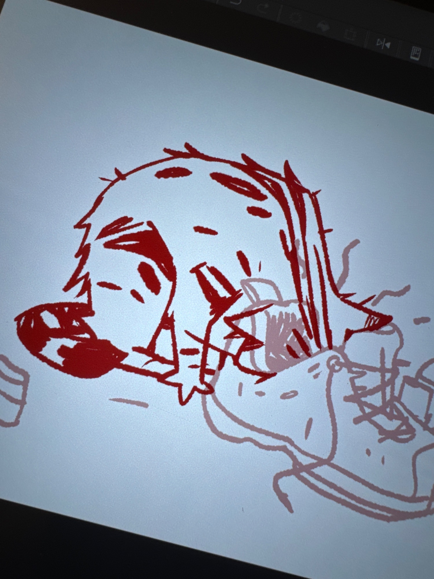Testing Clip Studio app on ipad