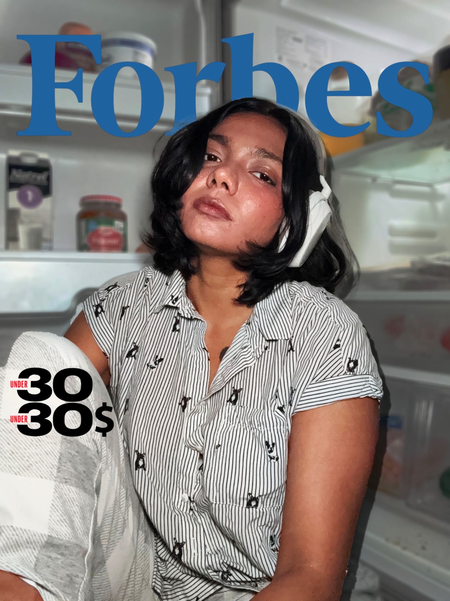 Spoof magazine cover series in odd situations