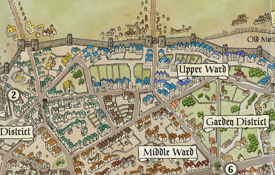 Map for the Shadow Queen novel.